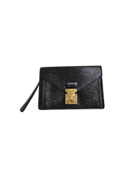 Vintage Louis Vuitton Black Epi Leather Pochette