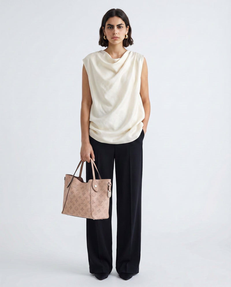 Louis Vuitton Hina PM Bag Mahina Leather Pink