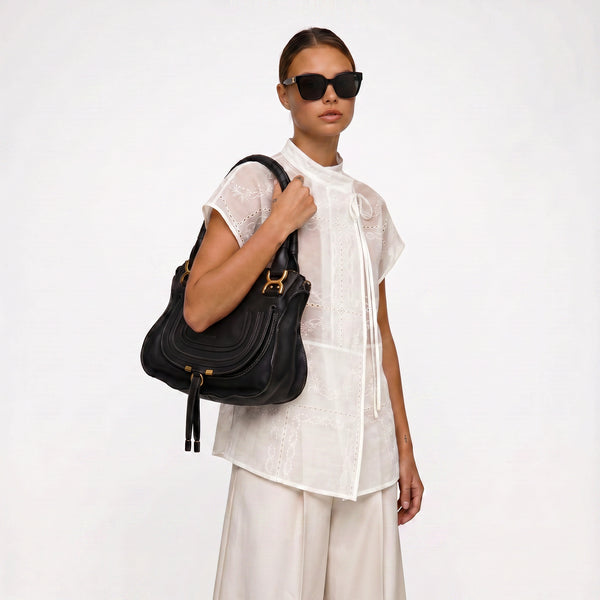 Sac Marcie Chloé Vintage Cuir Noir