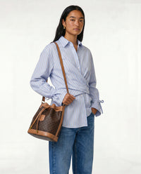 Céline Bucket Toile Macadam Vintage Small