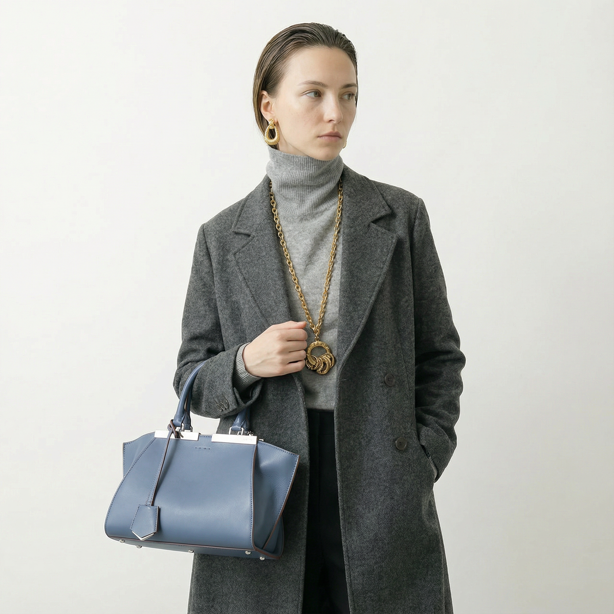 Fendi Mini 3 Jours Leather Tote Bag