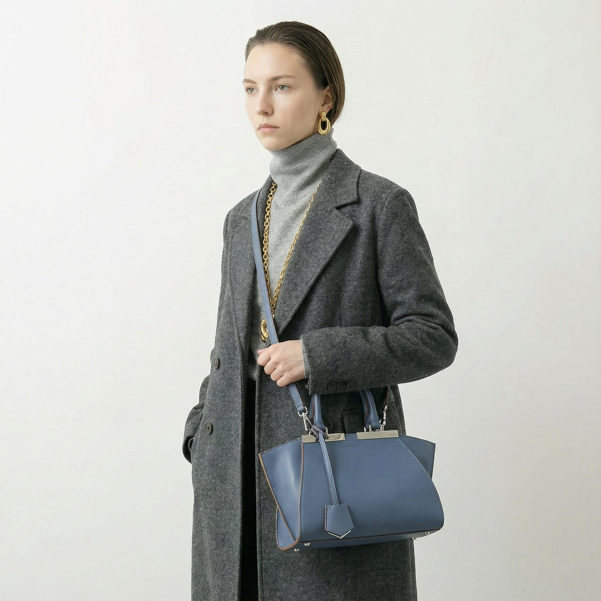 Fendi Mini 3 Jours Leather Tote Bag