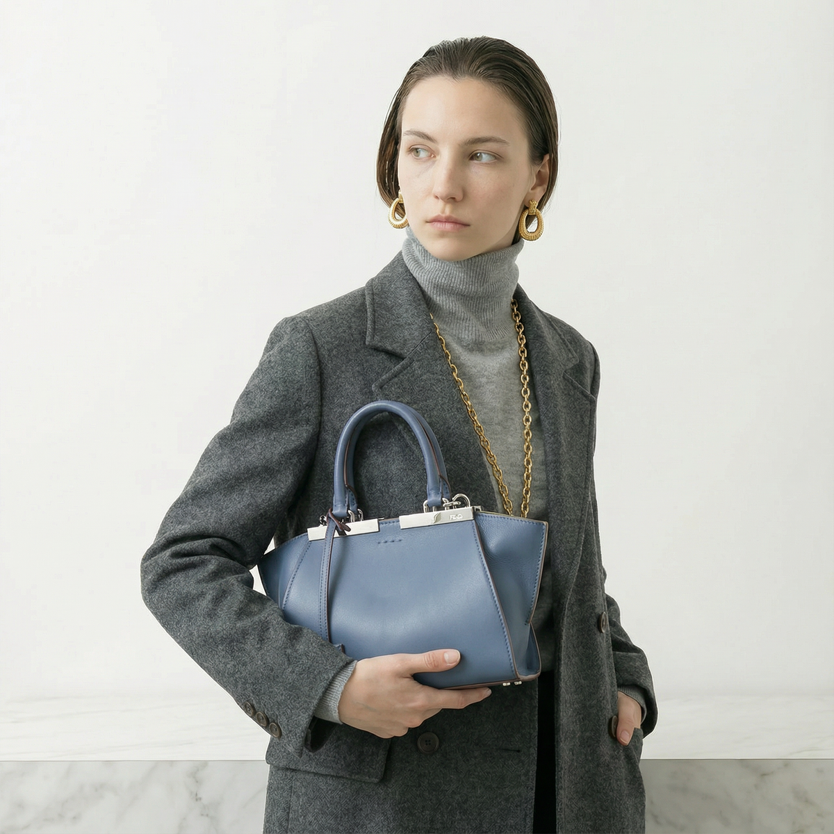 Fendi Mini 3 Jours Leather Tote Bag