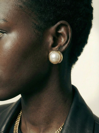 Dior Vintage Pearl Dome Clip-On Earrings