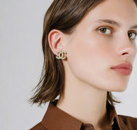 Chanel CC 2001 Gold-Plated Pearl Clip-On Earrings