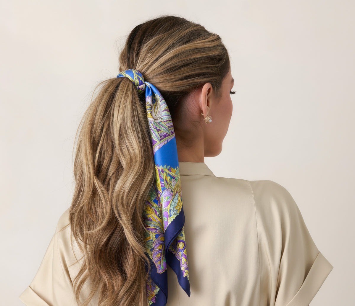 Salvatore Ferragamo Silk Scarf – Sleeping Leopard Jungle Print