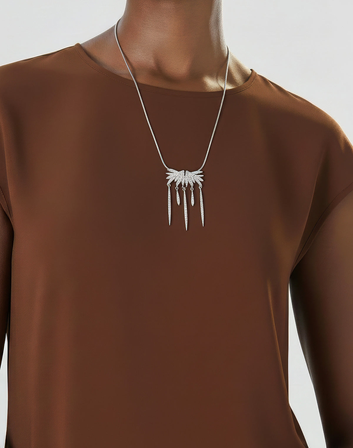 Christian Dior Art Deco Silver-Tone Necklace