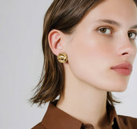 Vintage Chanel CC Cage Clip-On Earrings – Iconic 1980s