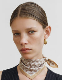 Celine Horsecarriage CC Cotton Bandana Scarf