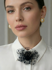 Broche Plumetis Noir Gatsby