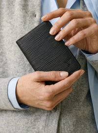 Porte-Cartes Louis Vuitton Cuir Épi Noir Unisexe