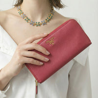 Portefeuille Zippé Prada En Cuir Saffiano