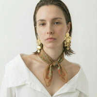 Vintage Salvatore Ferragamo Silk Bandana– Exotic Animal Print