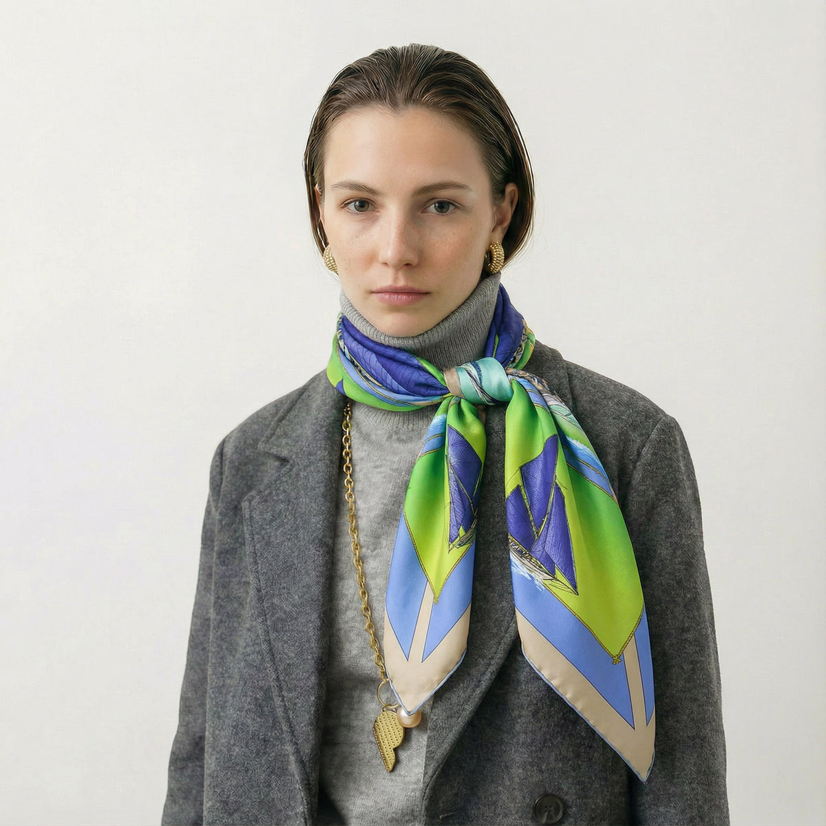 Hermès Carré “Rafales” Silk Scarf