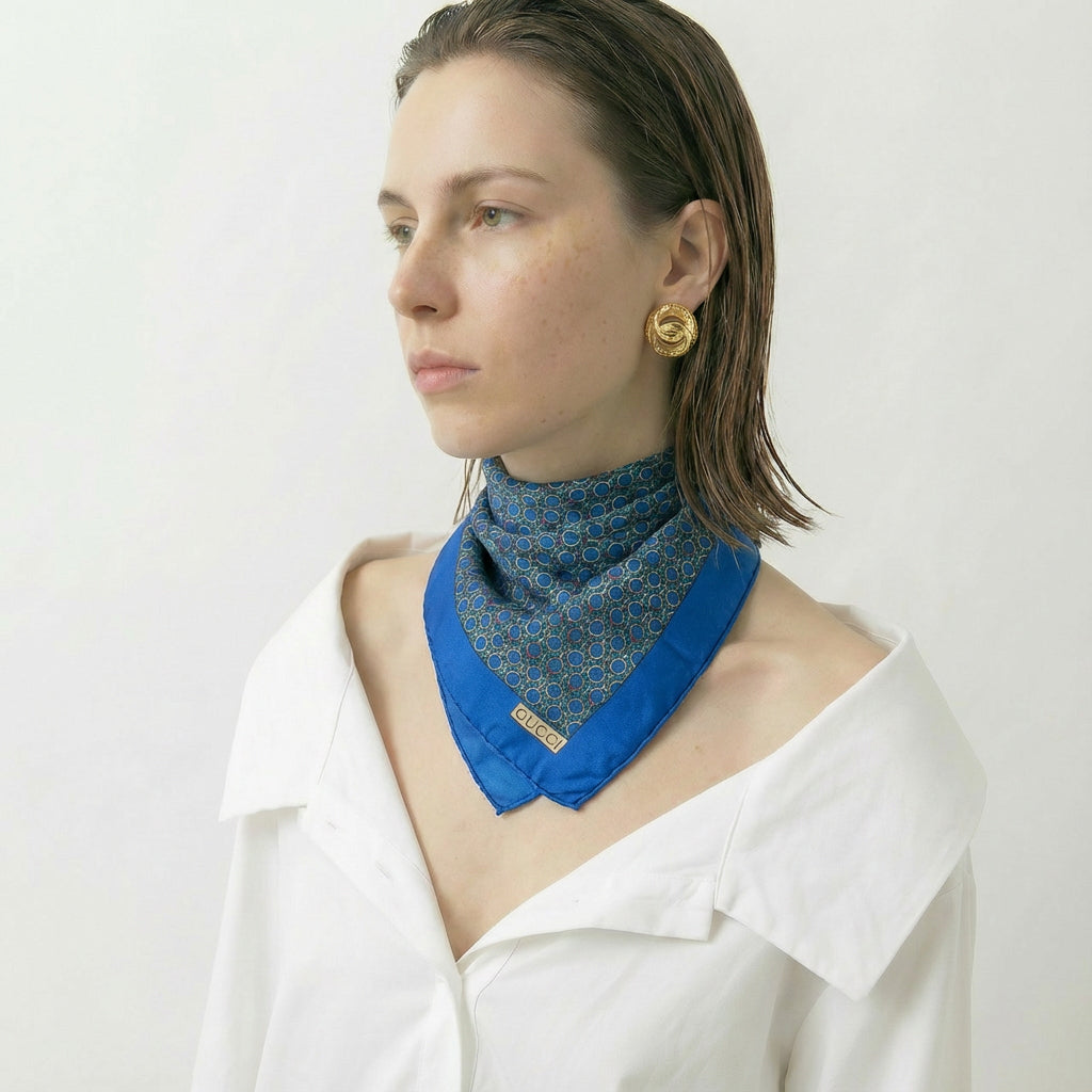 Vintage Gucci Bandana Silk Scarf