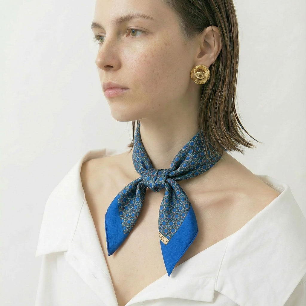 Vintage Gucci Bandana Silk Scarf