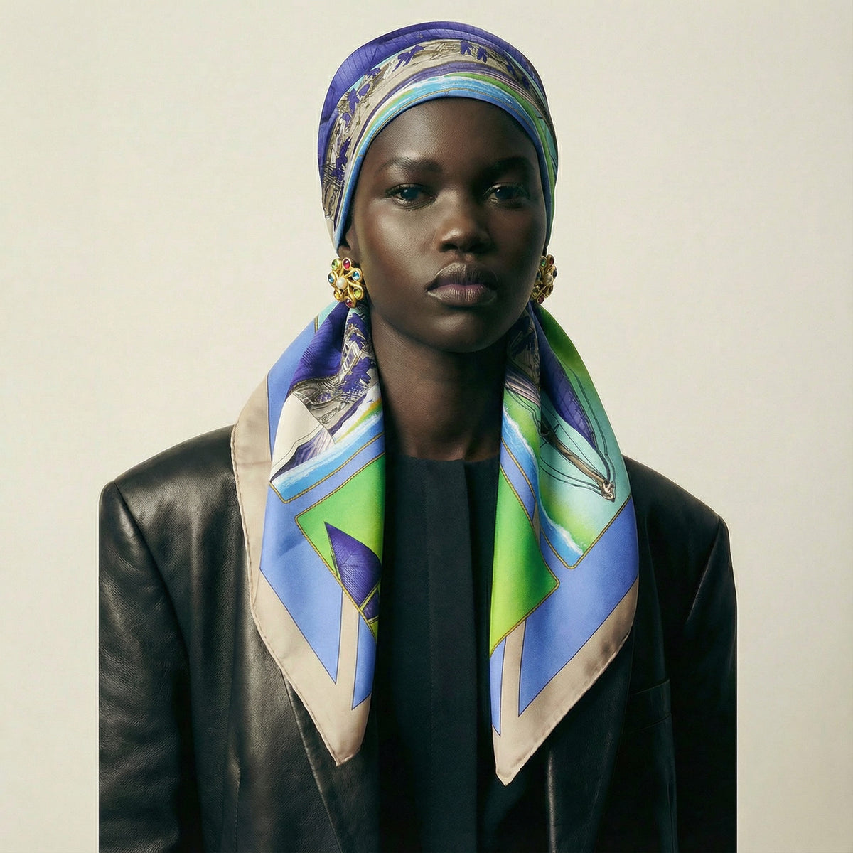 Hermès Carré “Rafales” Silk Scarf