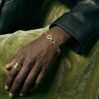 Bracelet Givenchy Vintage Grain de Café Plaqué Or