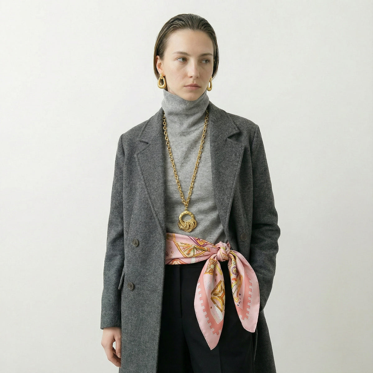 Hermès Carré 90 "La mécanique des idées " Silk Scarf