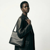 Black leather Loewe bag