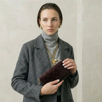 Portefeuille Zippy Louis Vuitton Cuir Vernis Bordeaux – Monogramme Embossé