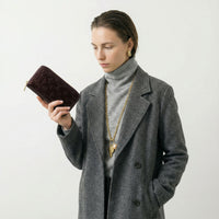 Portefeuille Zippy Louis Vuitton Cuir Vernis Bordeaux – Monogramme Embossé