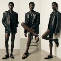 Celine SS20 Hedi Slimane Leopard Print Patent Leather Pointed Toe Derbies