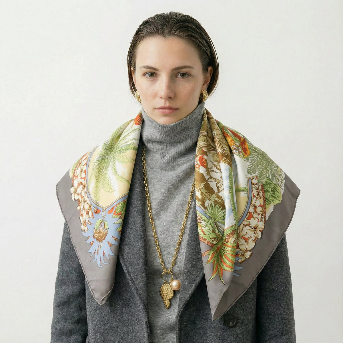 Vintage Hermès Silk Scarf - Aloha