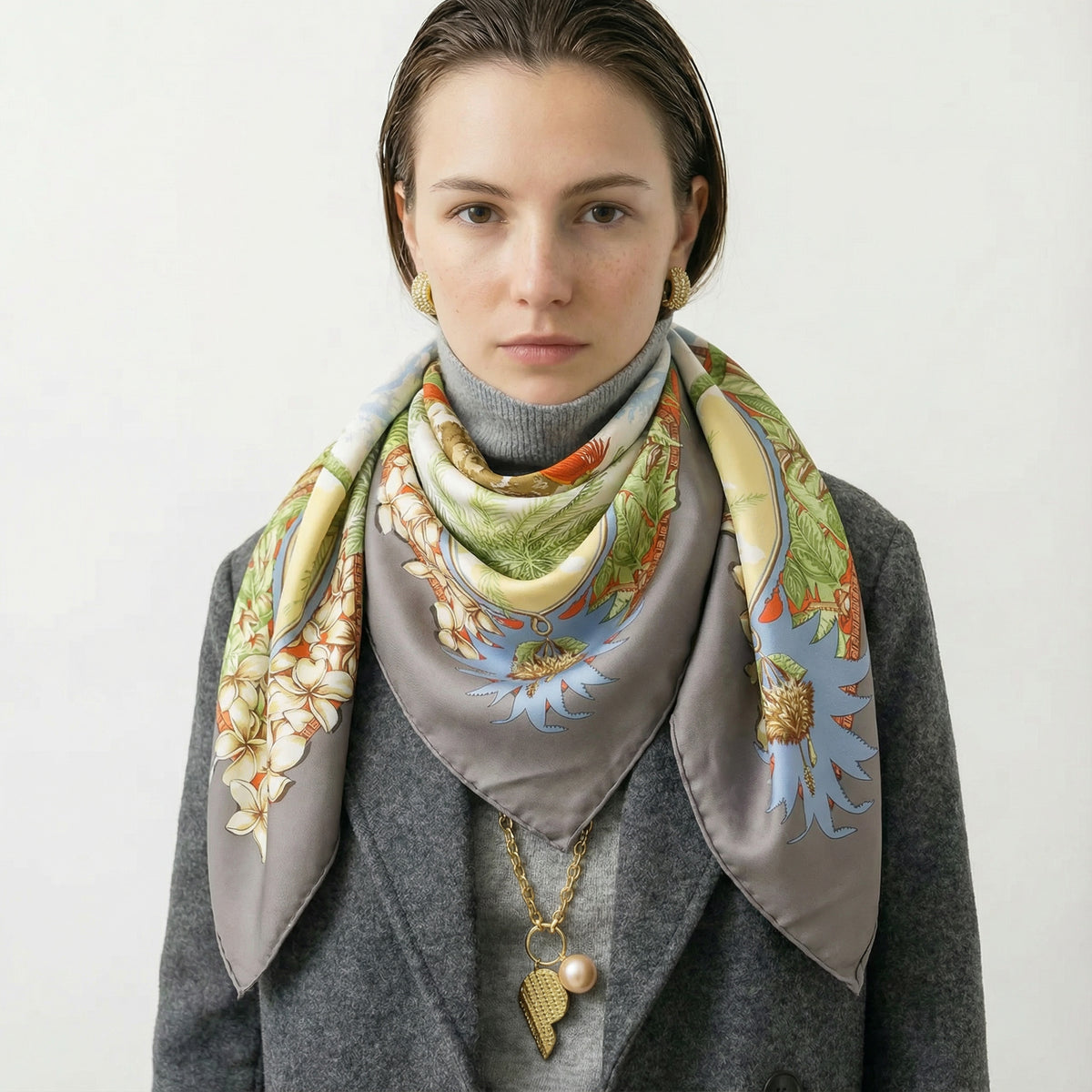 Vintage Hermès Silk Scarf - Aloha