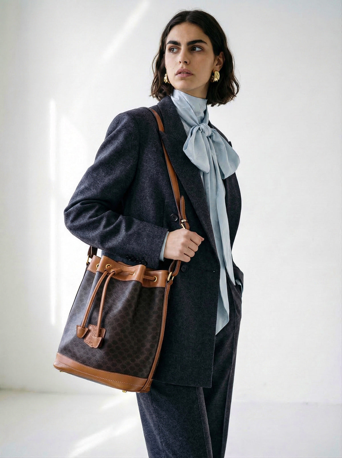 Sac Seau Céline Macadam Moyen Modèle Vintage