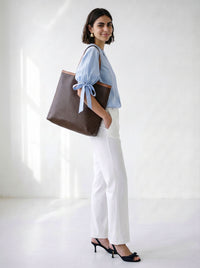 Céline Tote Vintage Grand Format Toile Macadam