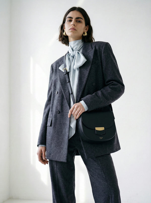 Sac Céline Trotteur cuir noir