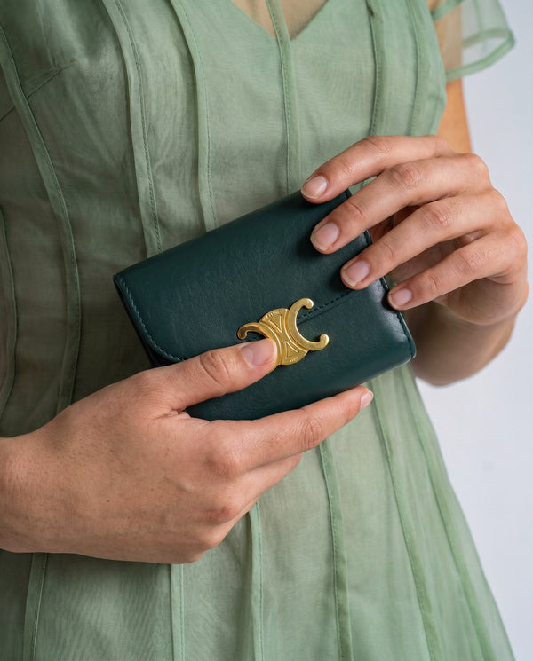 Portefeuille Céline Small Flap Wallet Triomphe