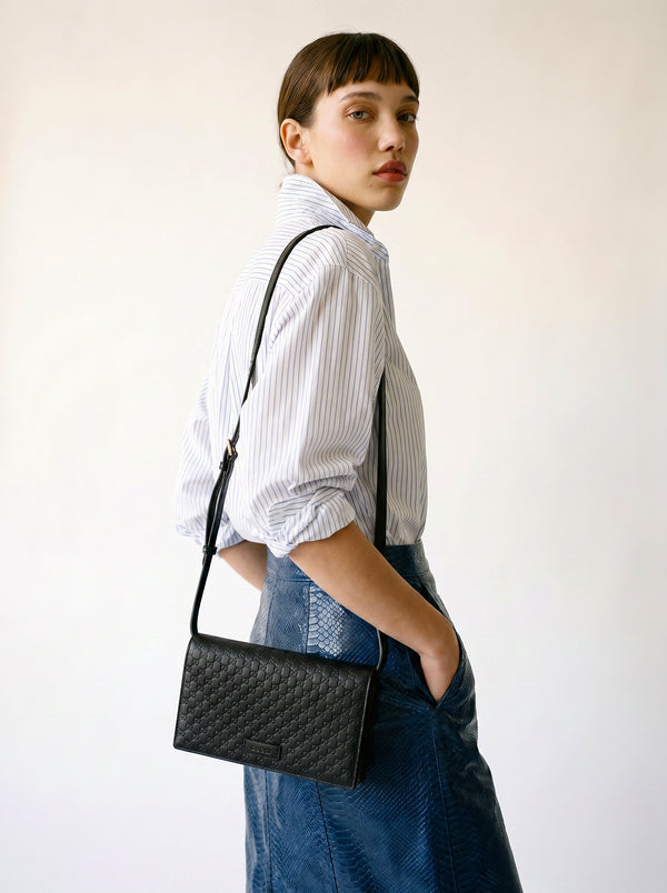 Gucci Wallet on Chain Microguccissima Noir