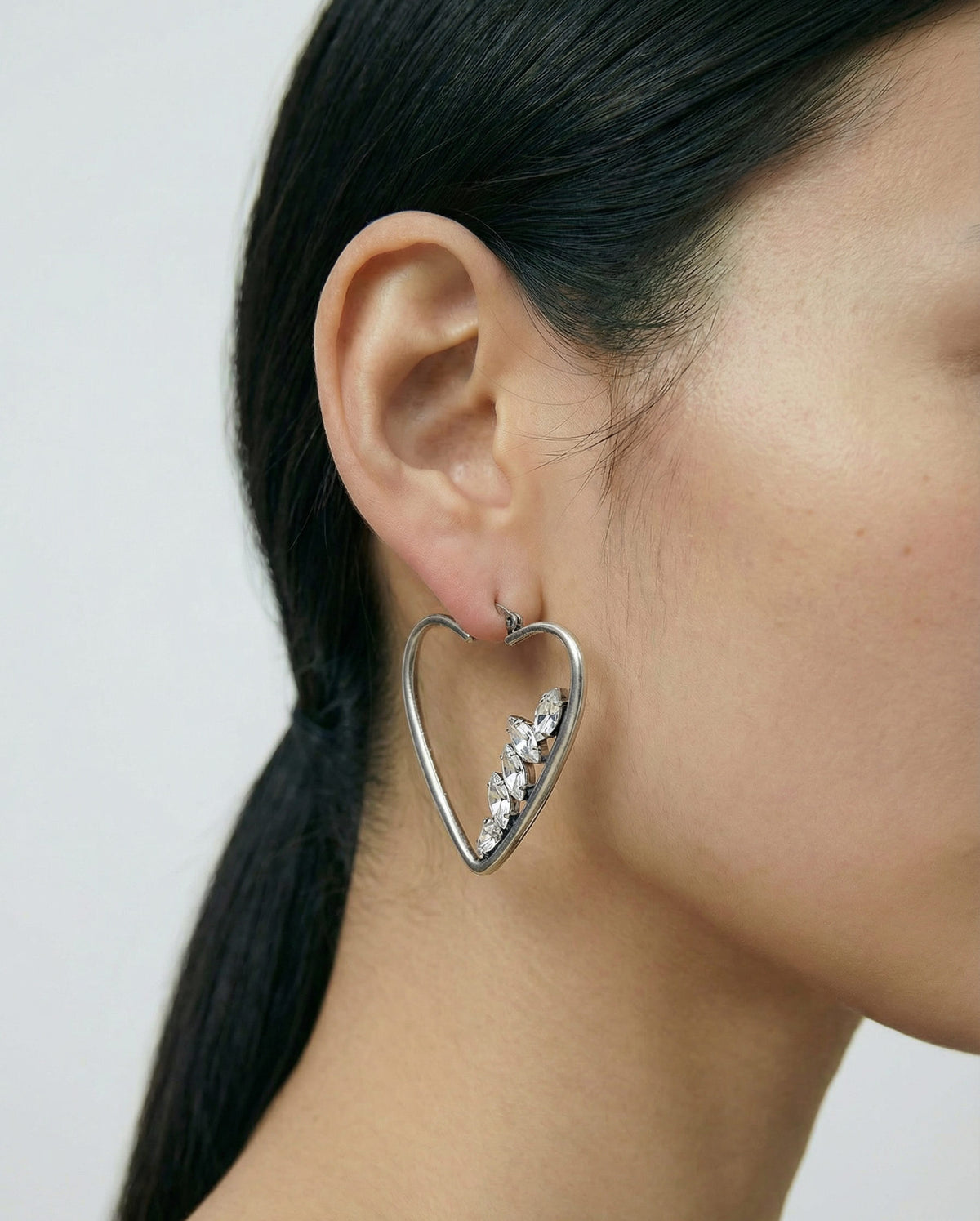 Boucles d’oreilles Saint Laurent cœur