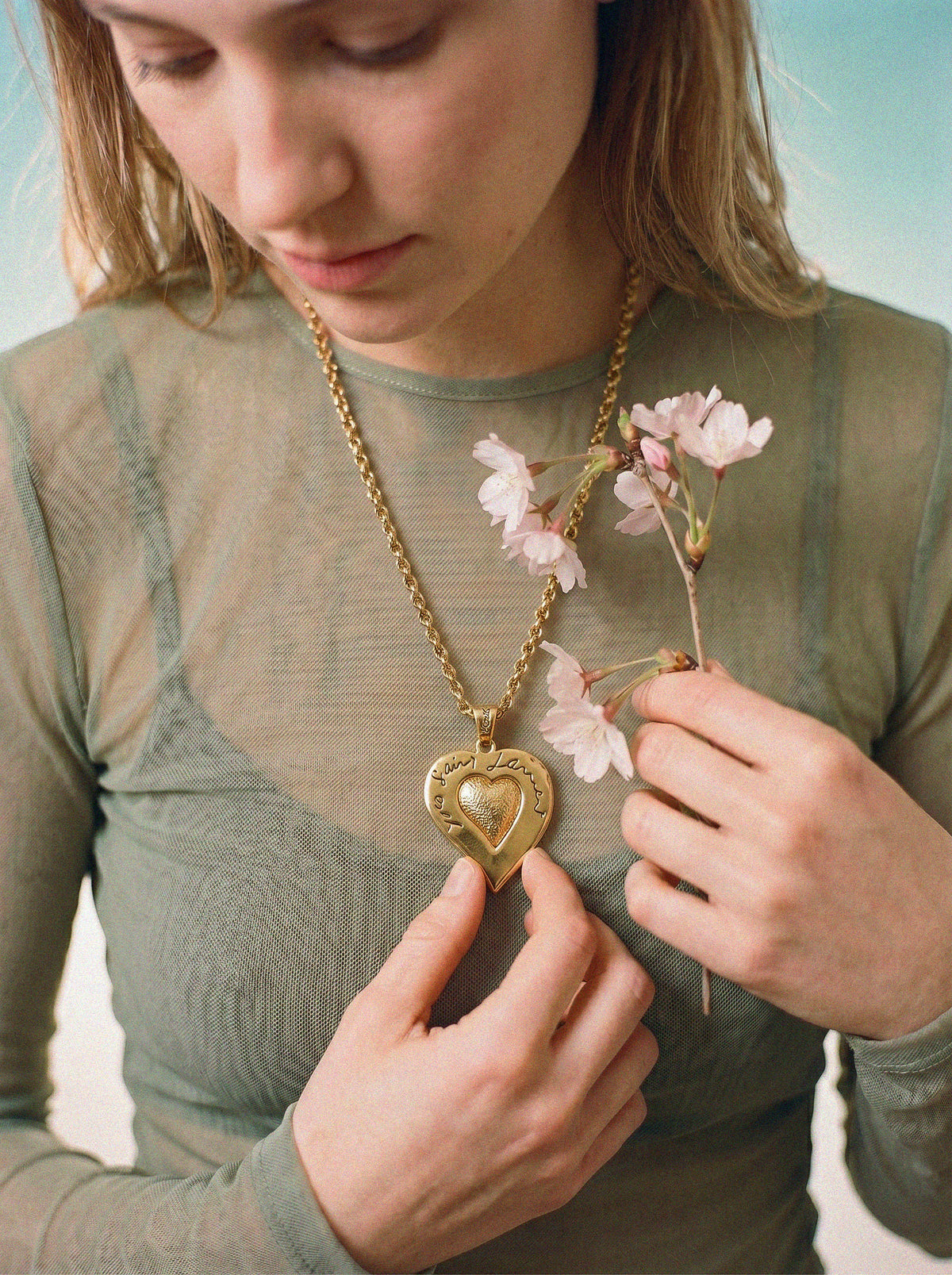 Yves Saint Laurent Collier Cœur Vintage