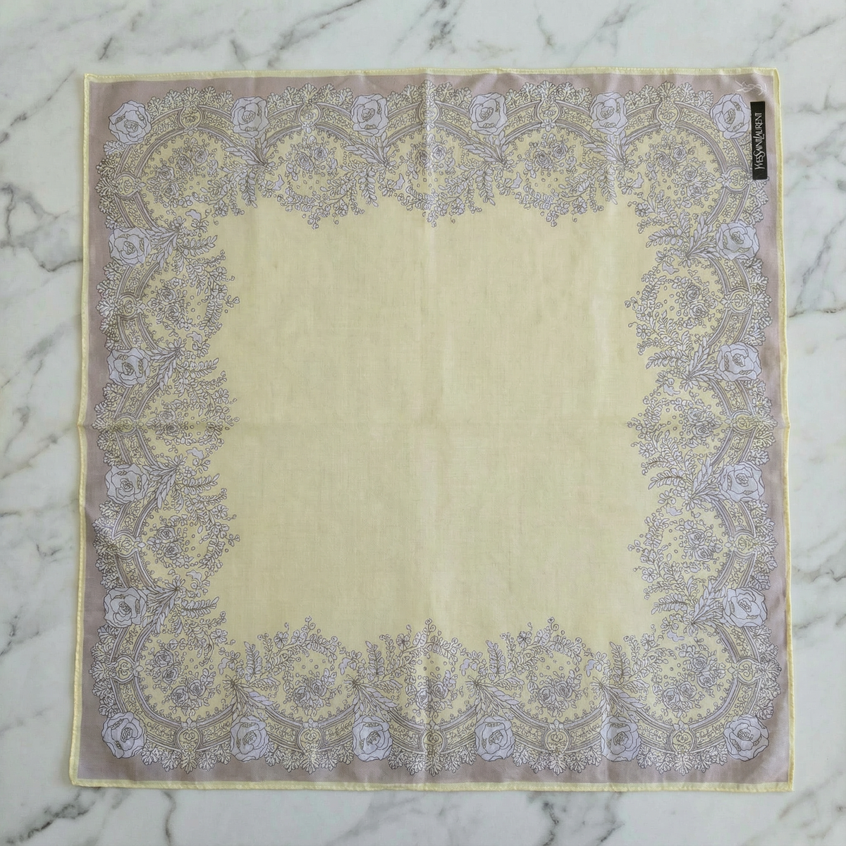 Bandana Yves Saint Laurent Jaune Floral