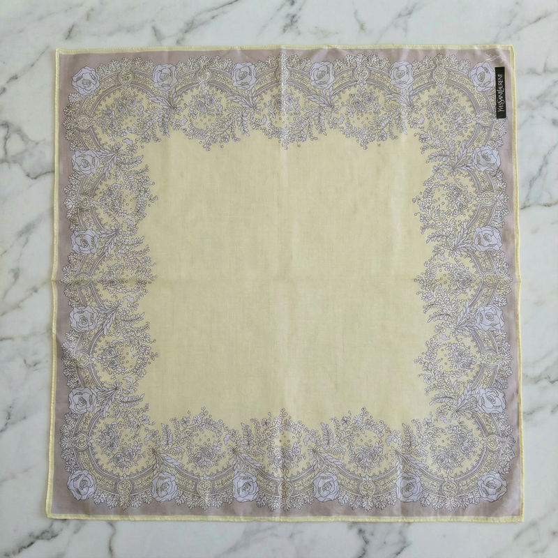 Bandana Yves Saint Laurent Jaune Floral