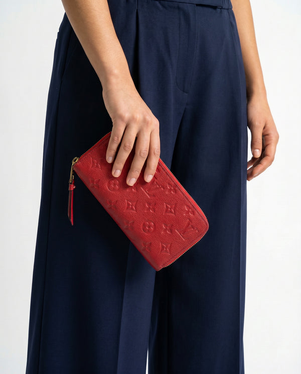 Portefeuille Louis Vuitton Zippy Continental cuir Empreinte
