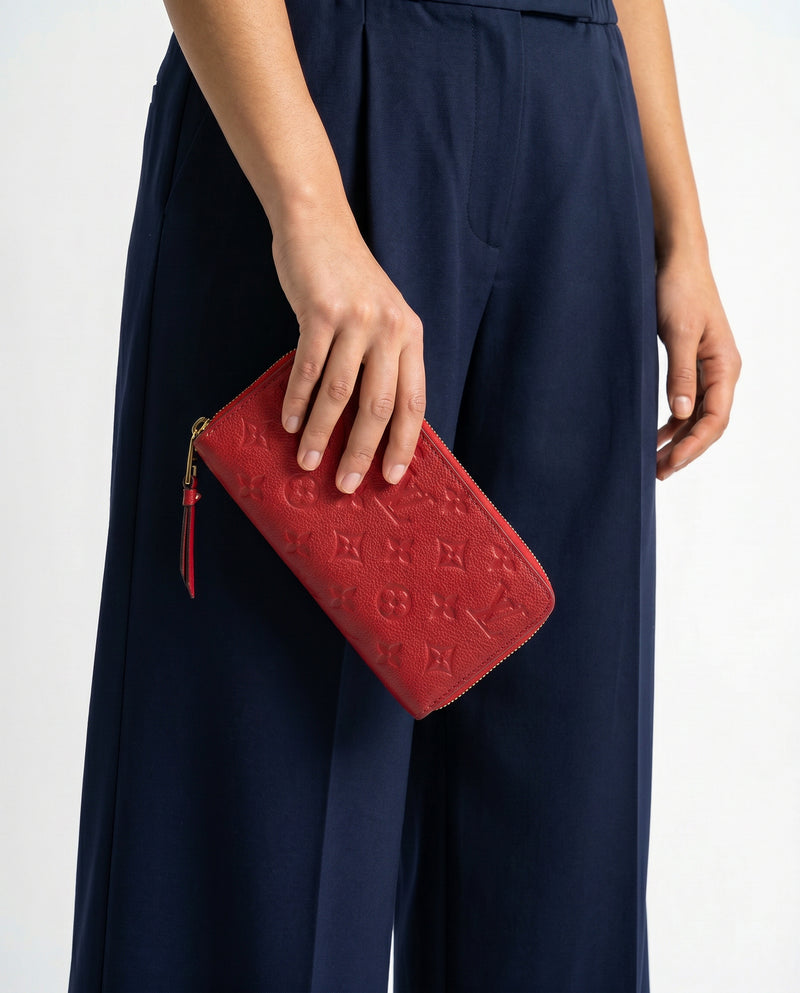 Portefeuille Louis Vuitton Zippy Continental cuir Empreinte